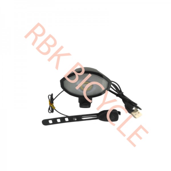 RBK-1306 BİSİKLET KORNA FAR USB Lİ 